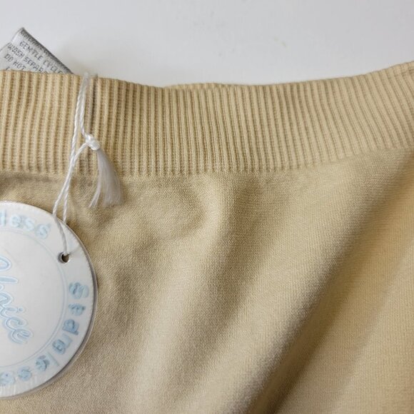 STRAPLESS Beige Long Tube Tank Top Stretchy Tube Top Camisole- New With Tag - Picture 9 of 9